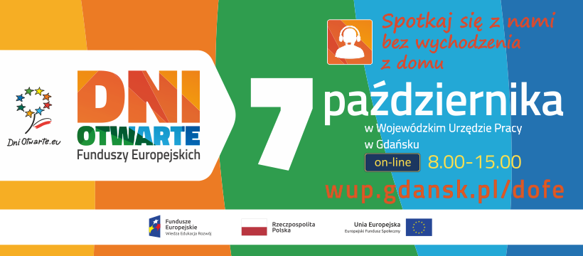 Zaproszenie na wydarzenie Power2Work podczas akcji Dni Otwartych Funduszy Europejskich, 7.10.2022