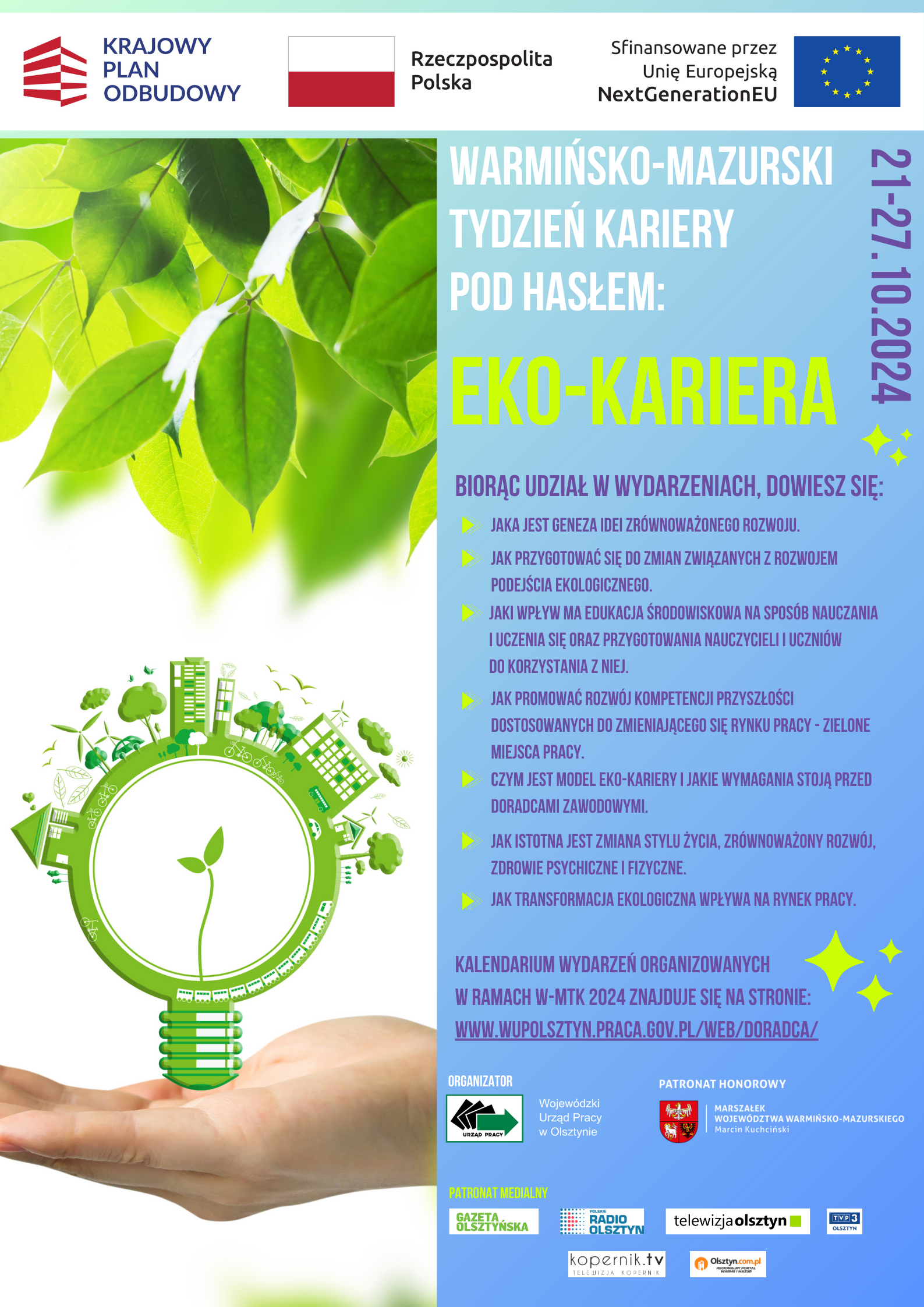 plakat Warmińsko-Mazurski Tydzień Kariery 2024